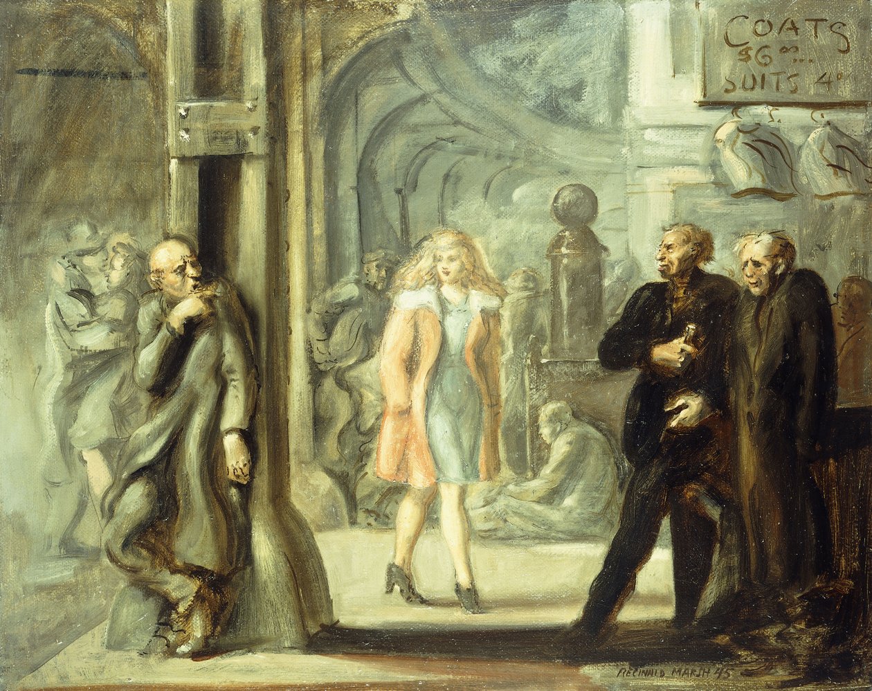 Bowery Scene by Reginald Marsh
