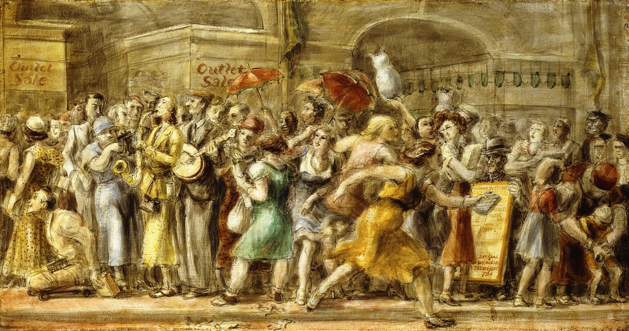 Fourteenth Street by Reginald Marsh