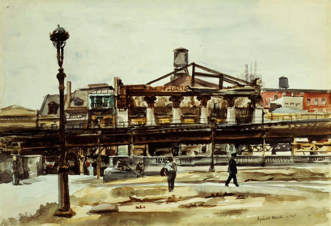 The El by Reginald Marsh