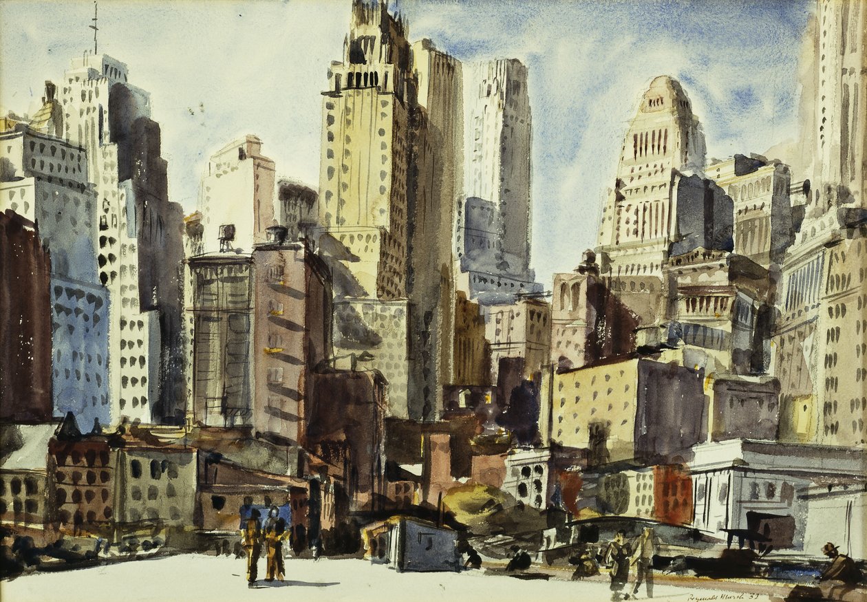 View from Coenties Slip by Reginald Marsh