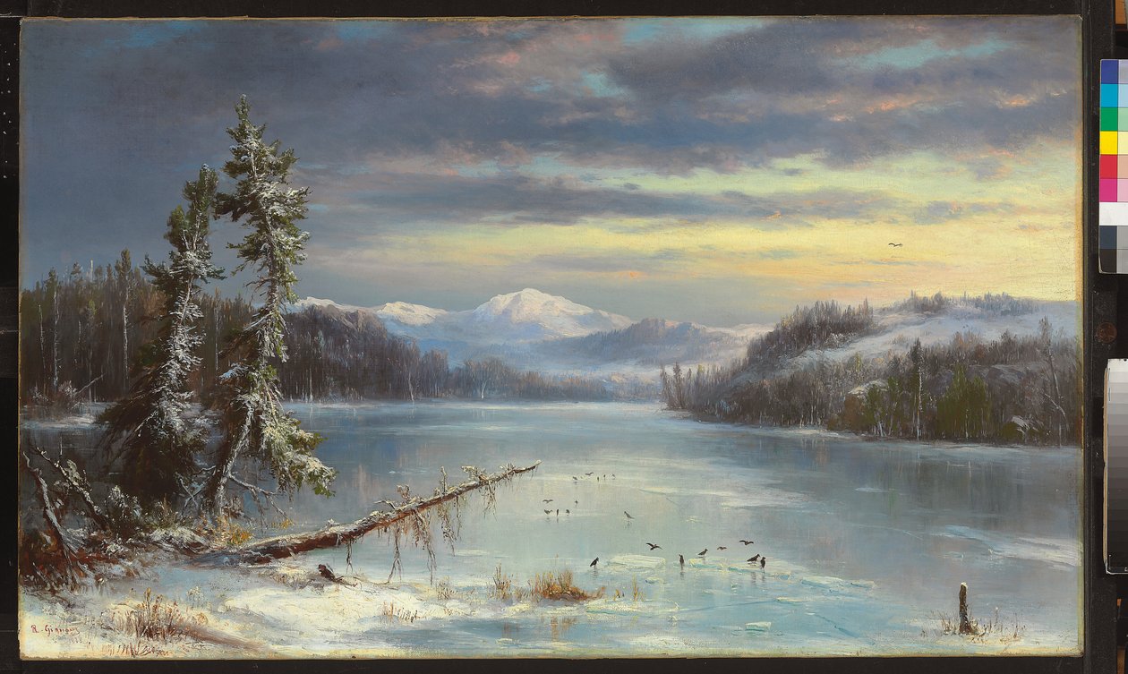 Snowy Landscape by Regis Francis Gignoux