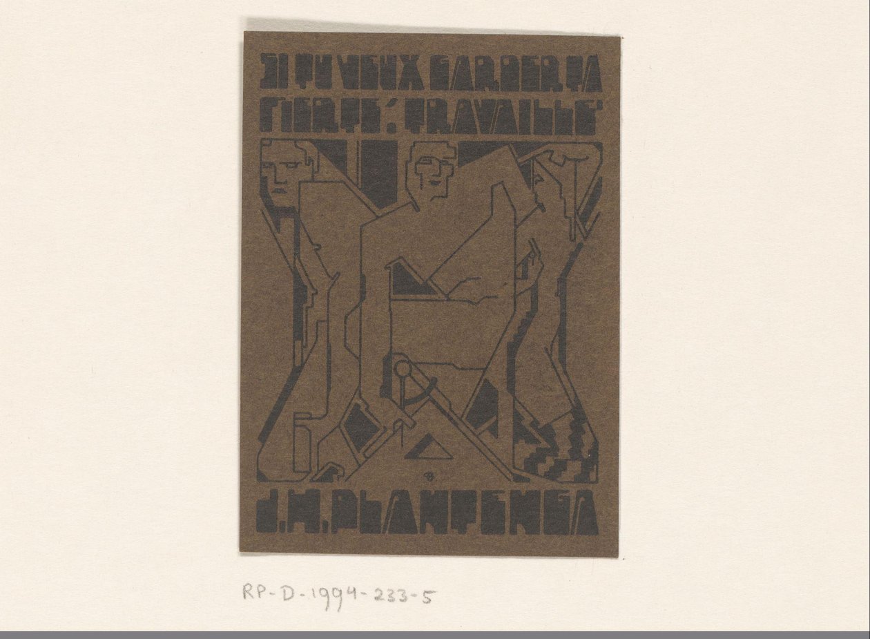 Ex Libris of J.H. Plantenga by Reijer Stolk