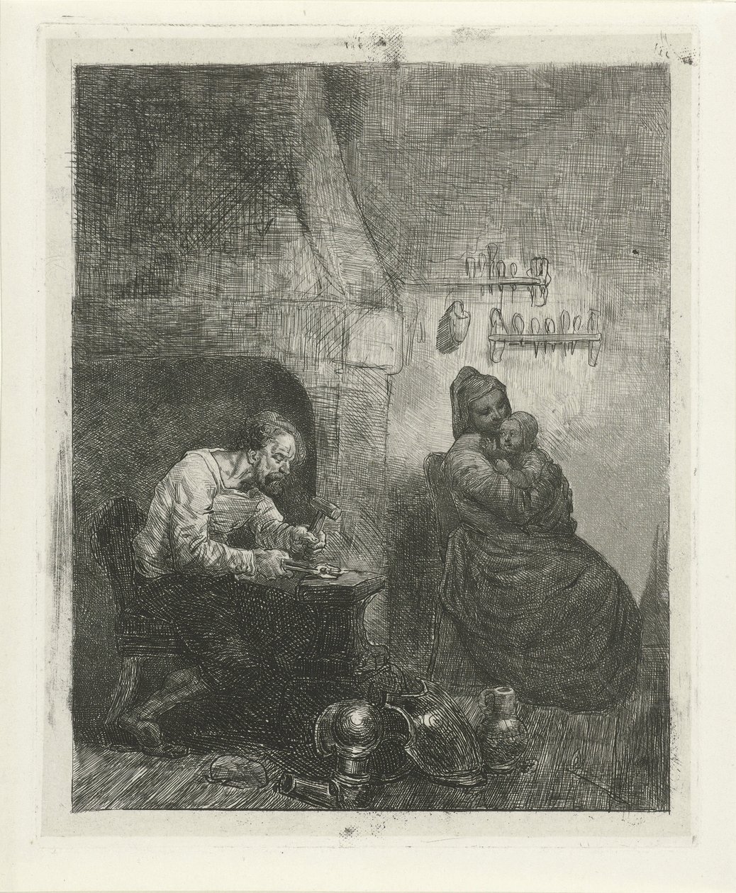 Blacksmith at work by Reinier Craeyvanger
