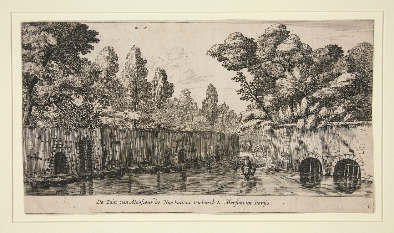 The Garden of Monsieur de Nue in S. Marsiou, Suburb of Paris by Reinier Nooms