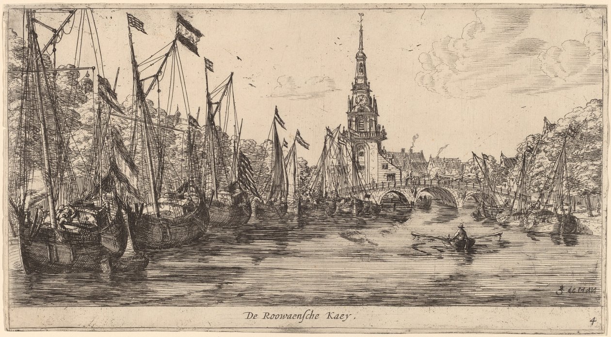 Roowaensche Quay by Reinier Nooms, called Zeeman