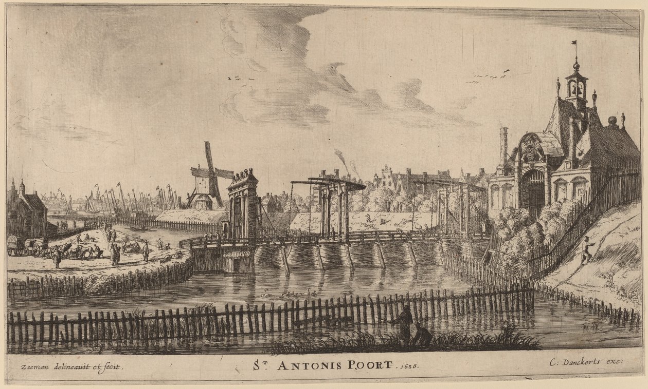 St. Antonis Gate by Reinier Nooms, called Zeeman