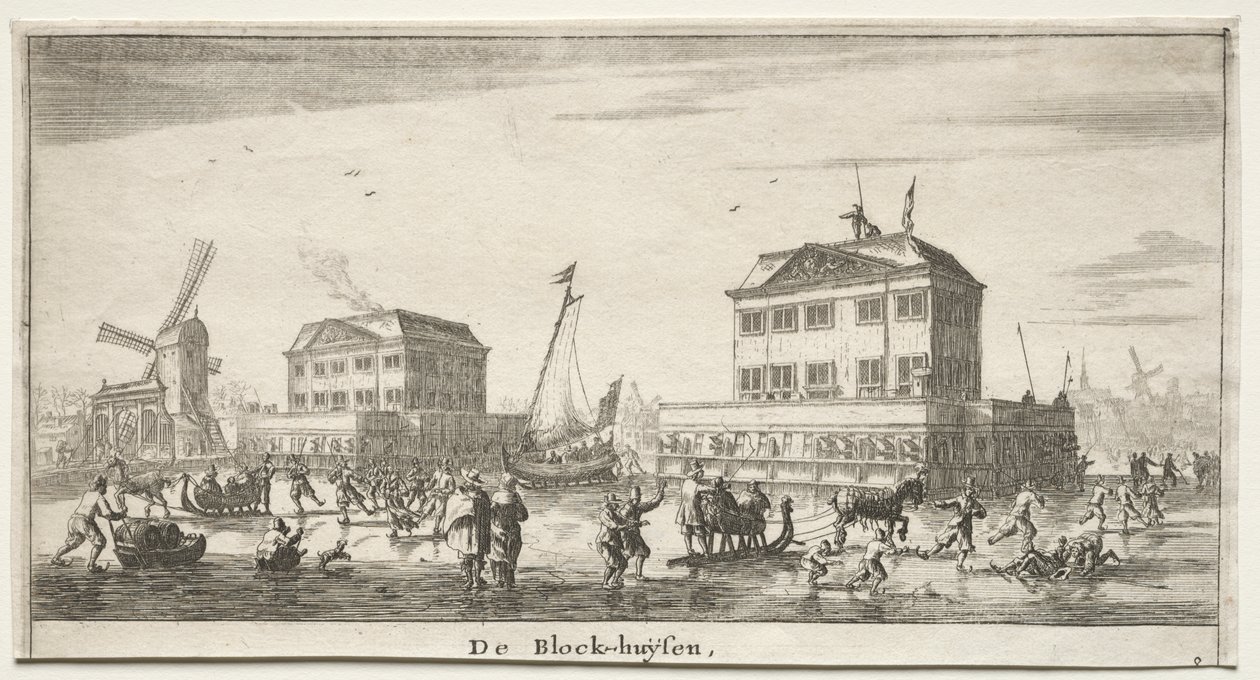 Various Ships and Views of Amsterdam (Verscheÿde Schepen en Gesichten van Amstelredam), Part III: De Block-huÿsen by Reinier Nooms, called Zeeman