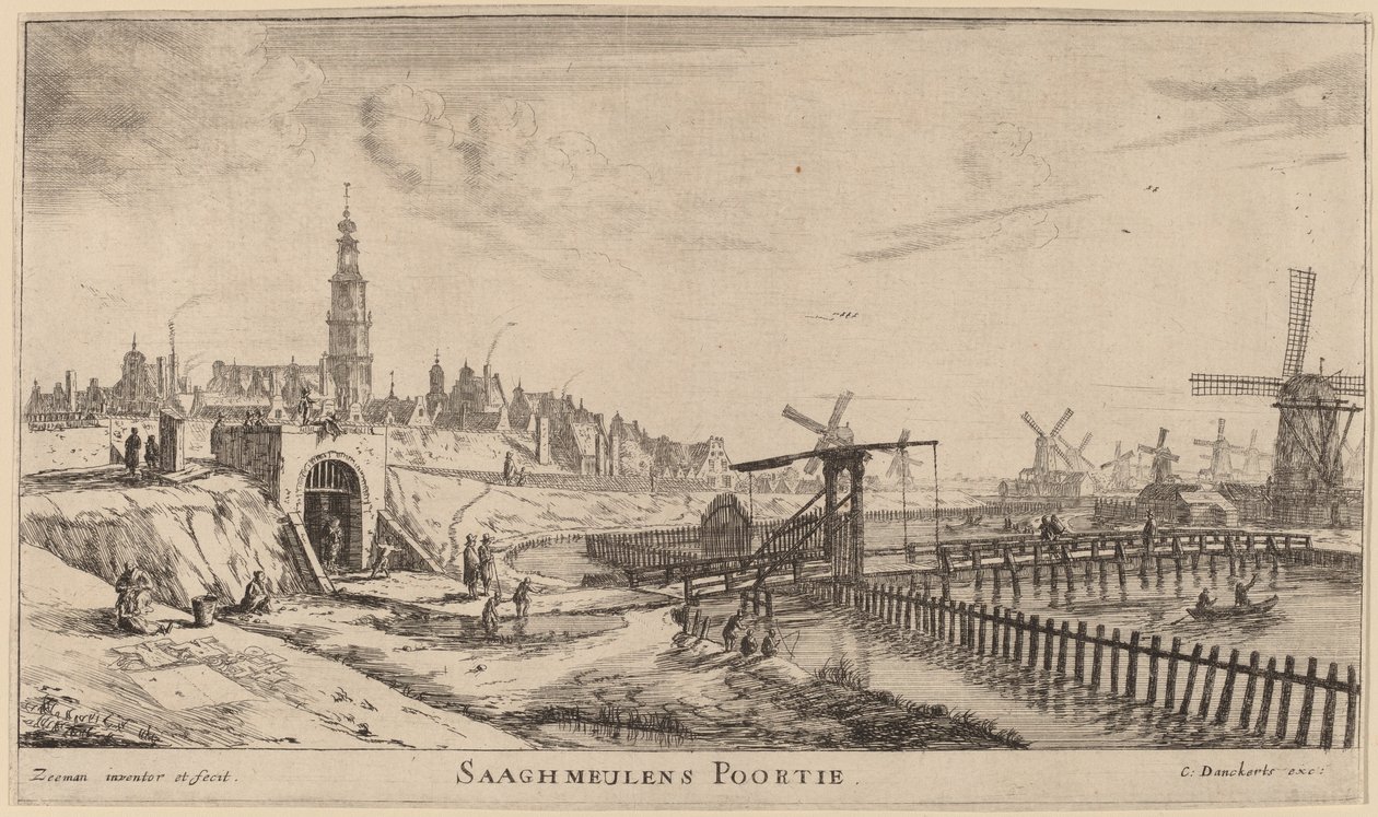 Zaagmolen Gate by Reinier Nooms, called Zeeman