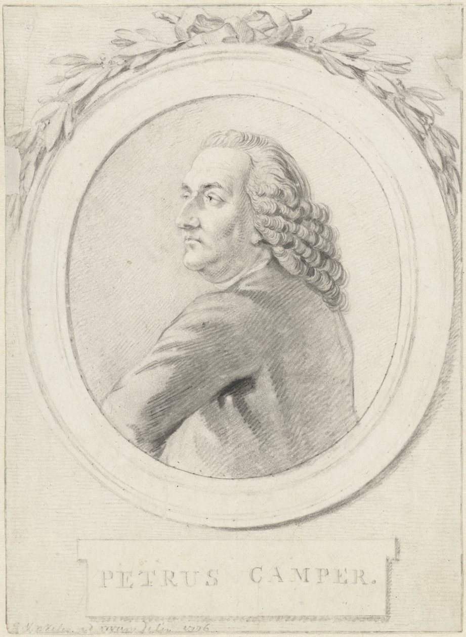 Portrait of Professor Petrus Camper by Reinier Vinkeles (I)