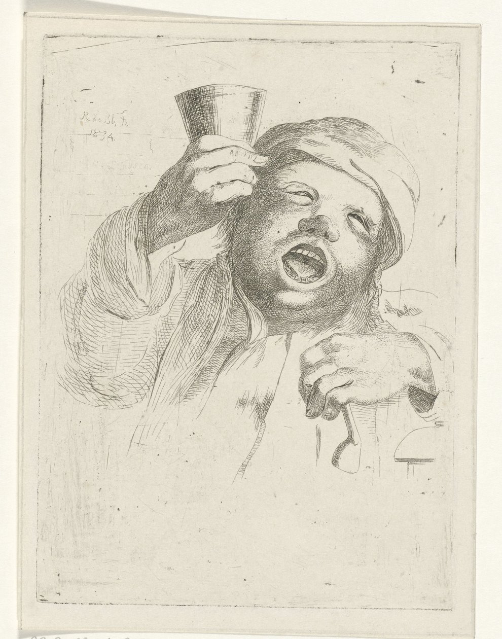 Drinker by Reinierus Albertus Ludovicus baron van Isendoorn à Blois