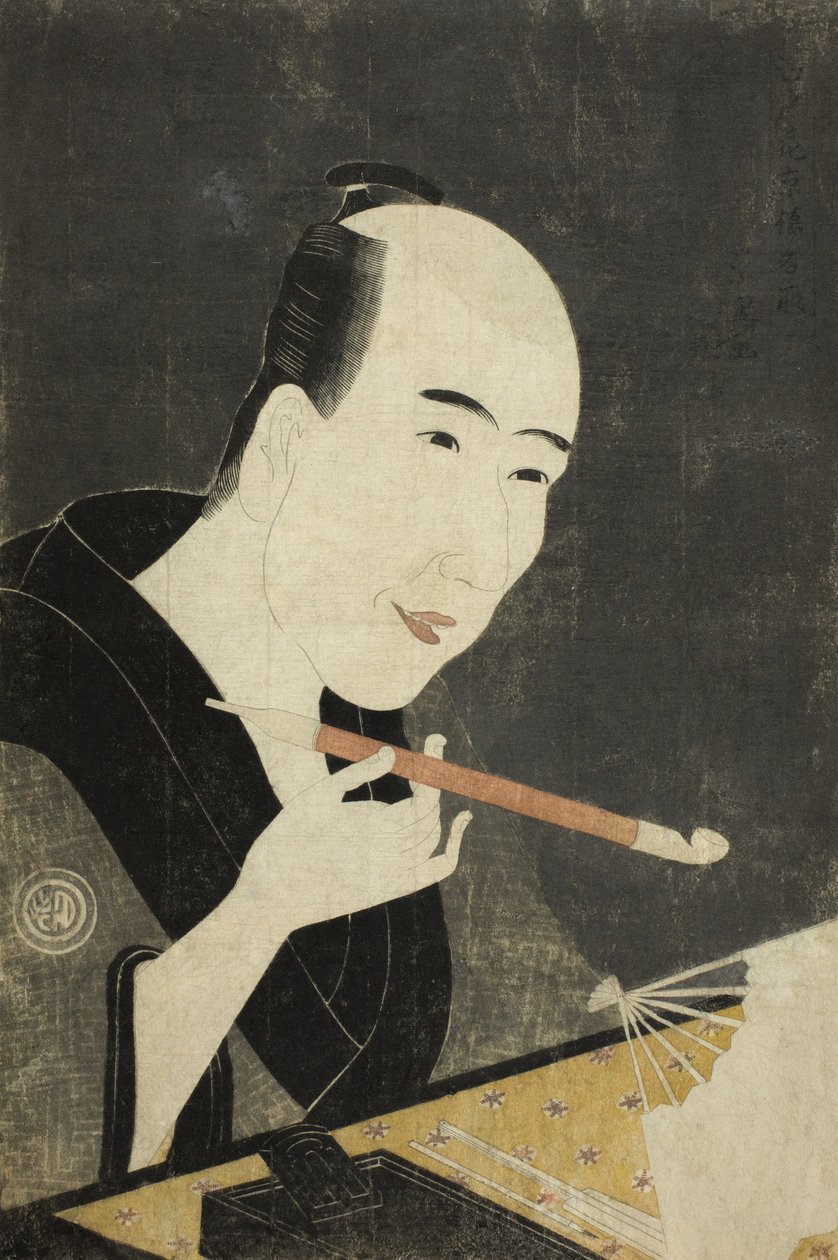 Portrait of Santo Kyoden, the Master of Kyobashi by Chōkyōsai Eiri