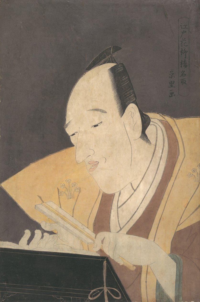 The Jo-ruri Narrator Tomimoto Buzendaya by Chōkyōsai Eiri