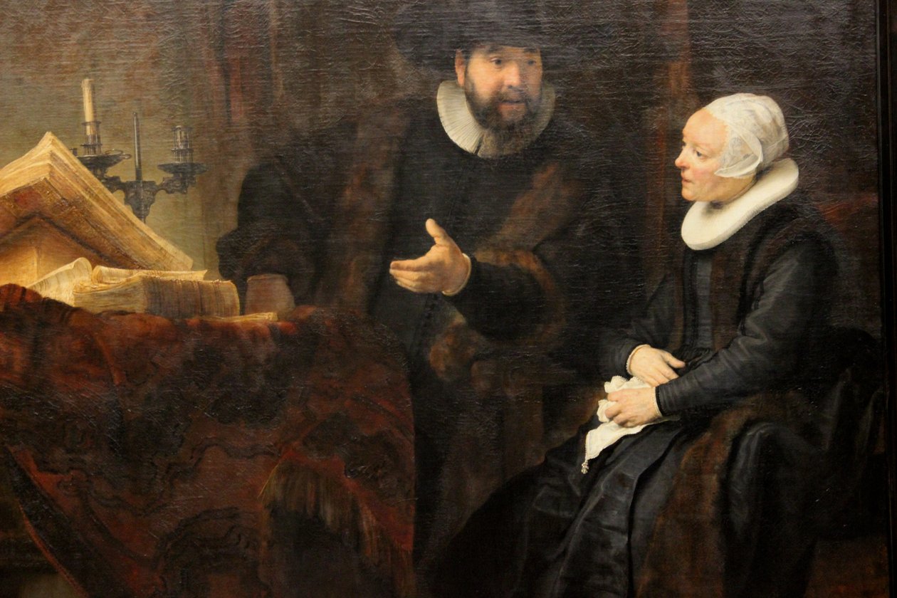 Anslo in Conversation with his Wife by Rembrandt van Rijn