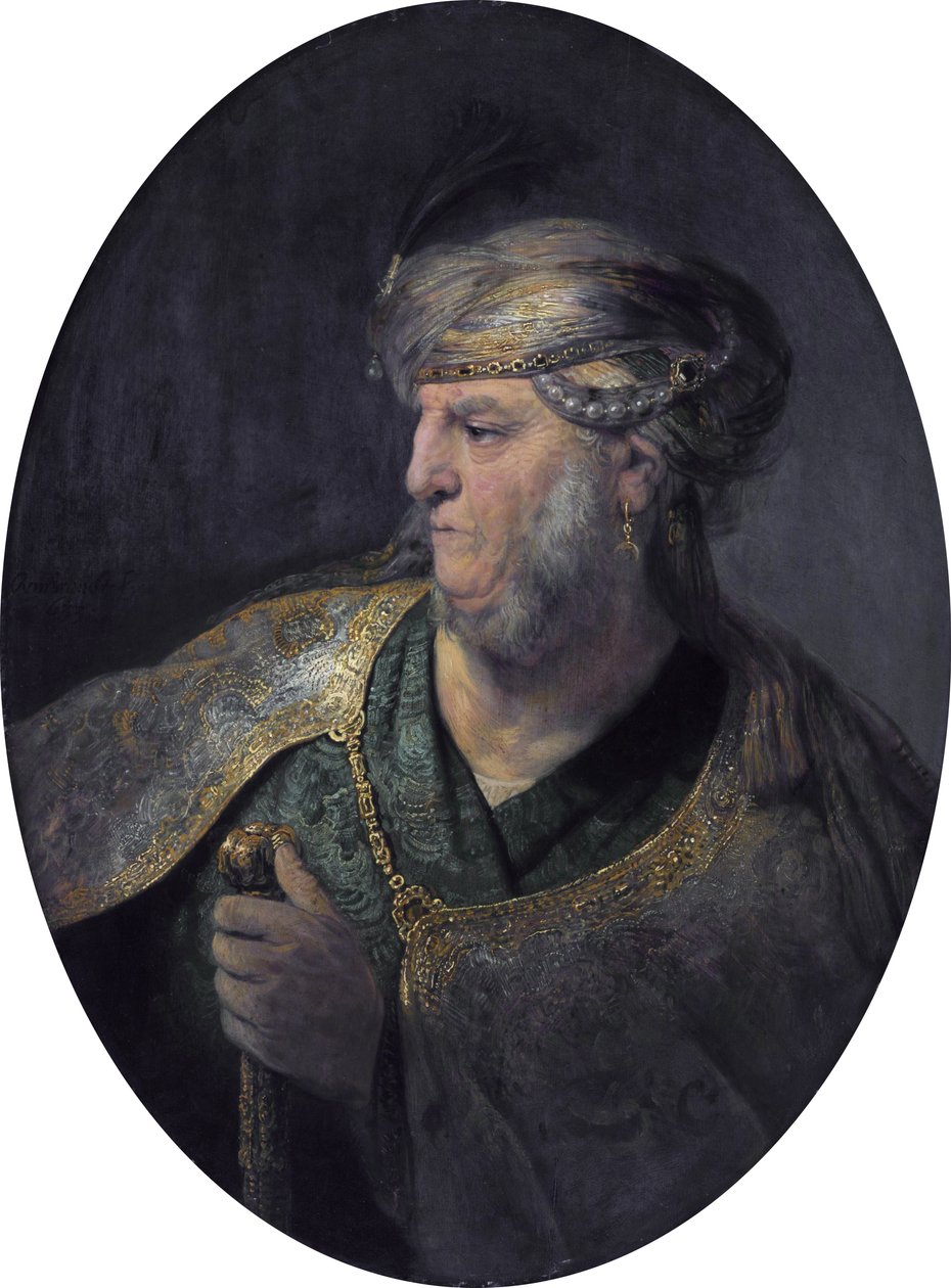 Bust of a Man in Oriental Dress by Rembrandt van Rijn