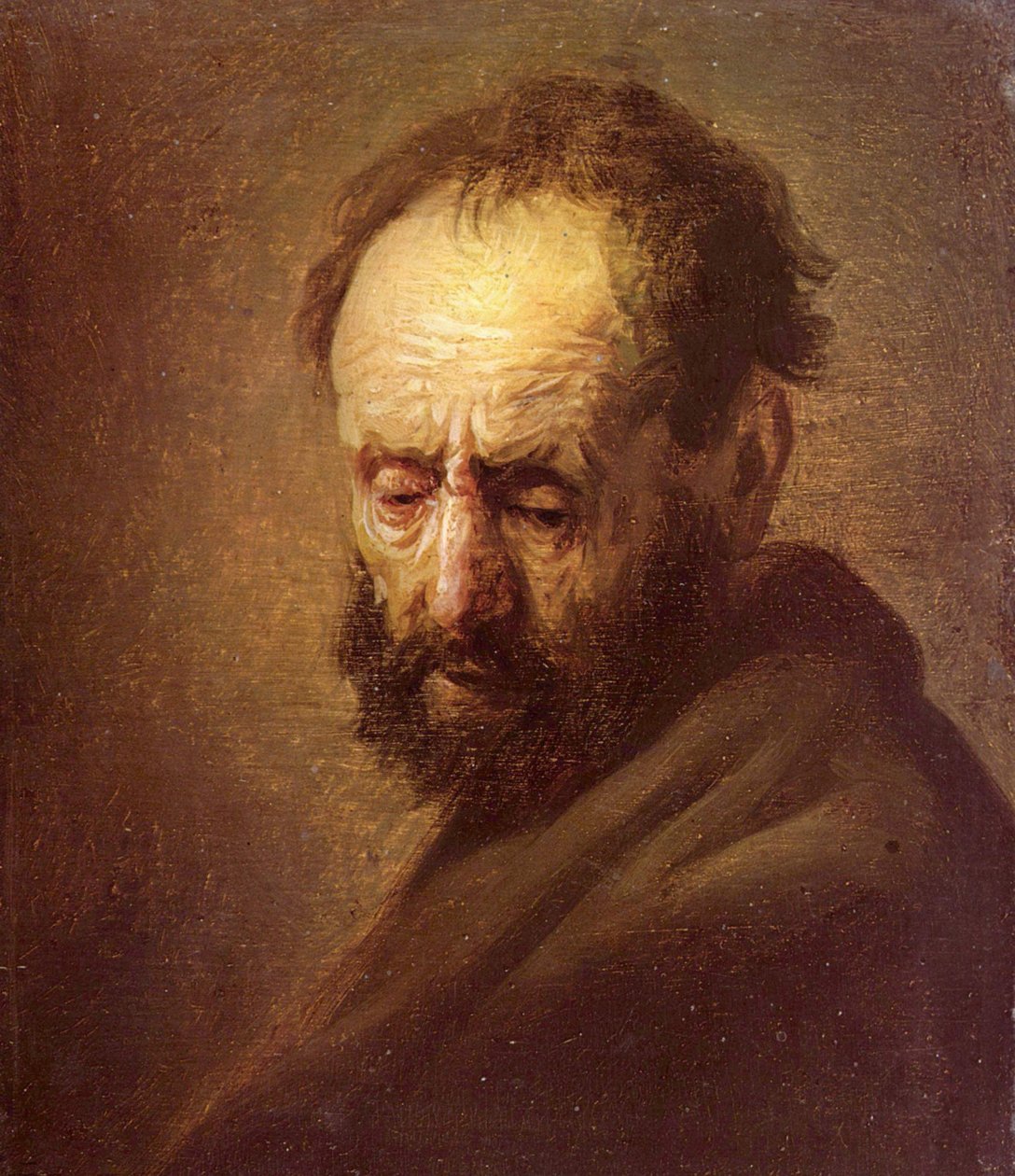 Head of a Bearded Man by Rembrandt van Rijn