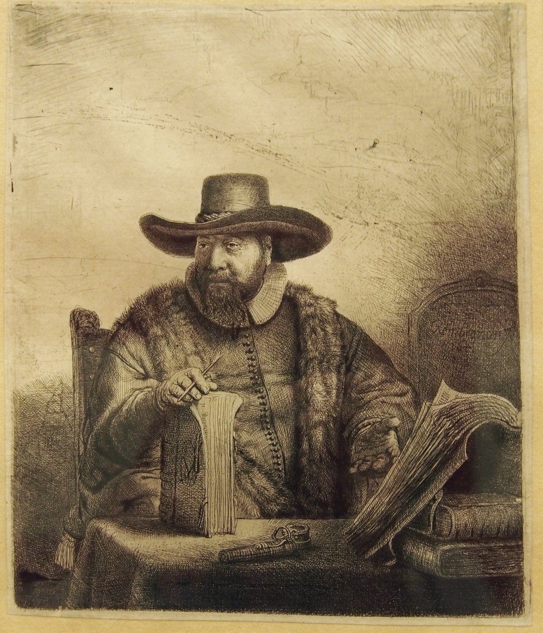Portrait of Cornelis Claesz Anslo by Rembrandt van Rijn