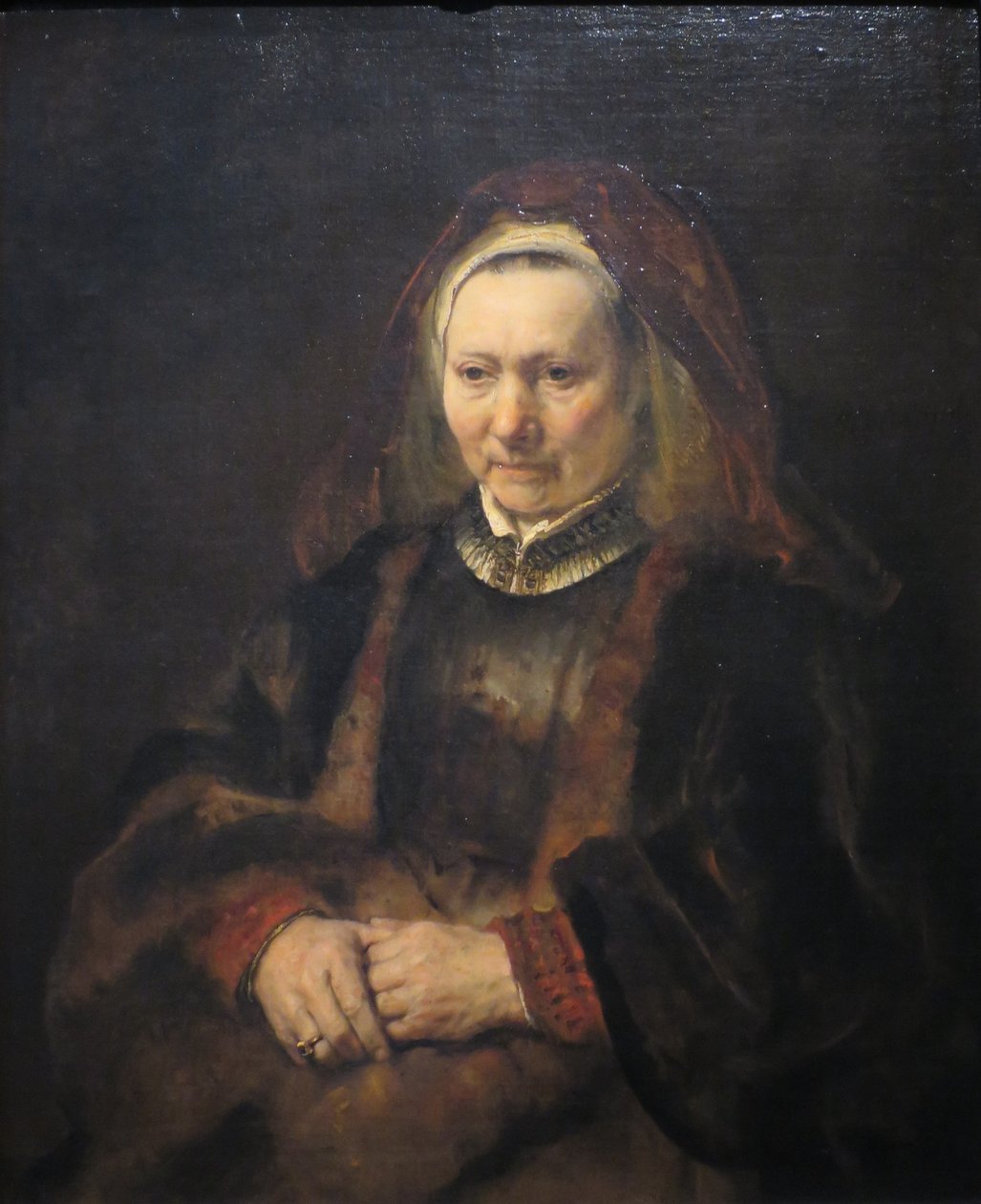 Portrait of an Old Woman by Rembrandt van Rijn