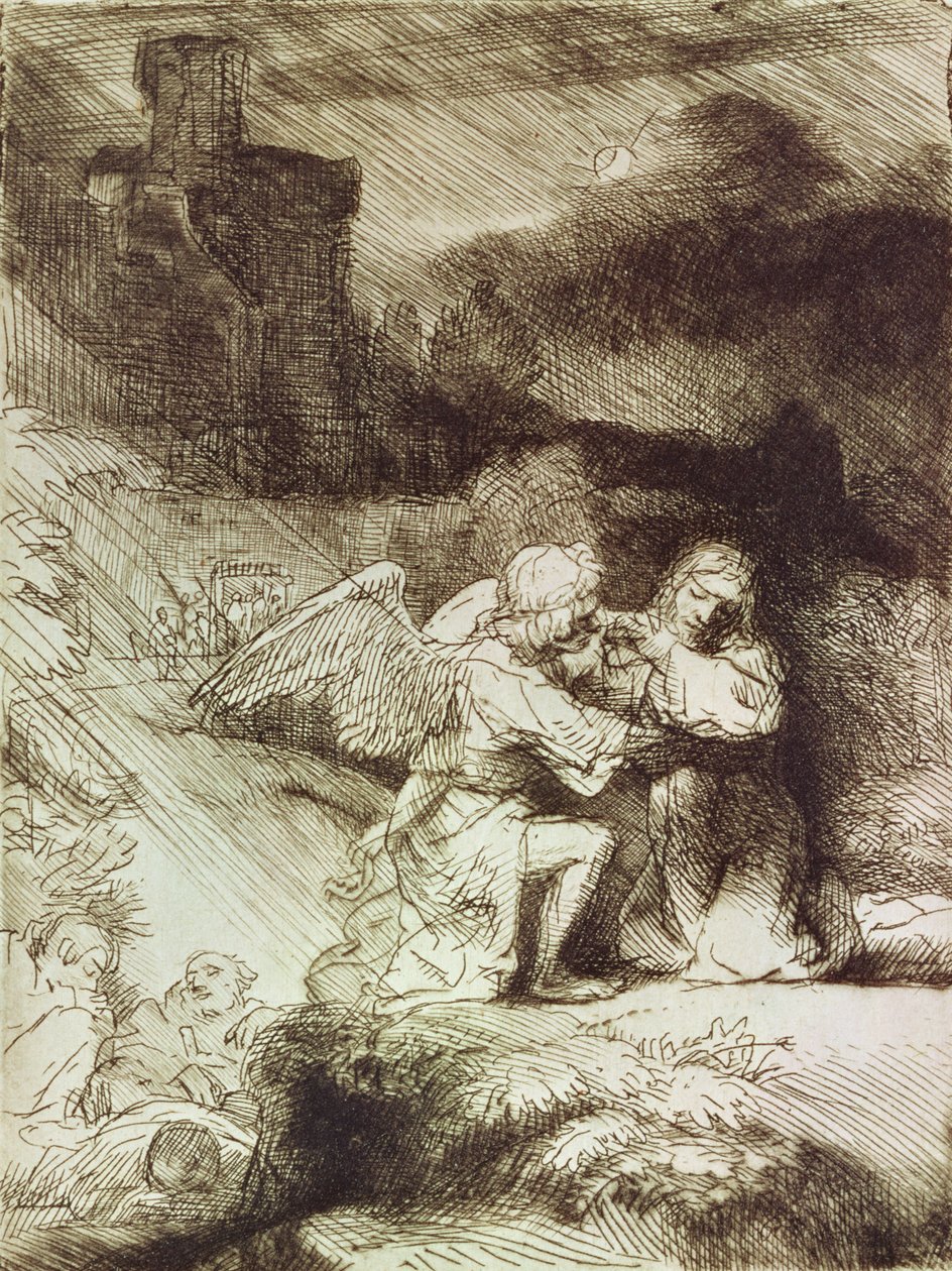 The Agony in the Garden by Rembrandt van Rijn