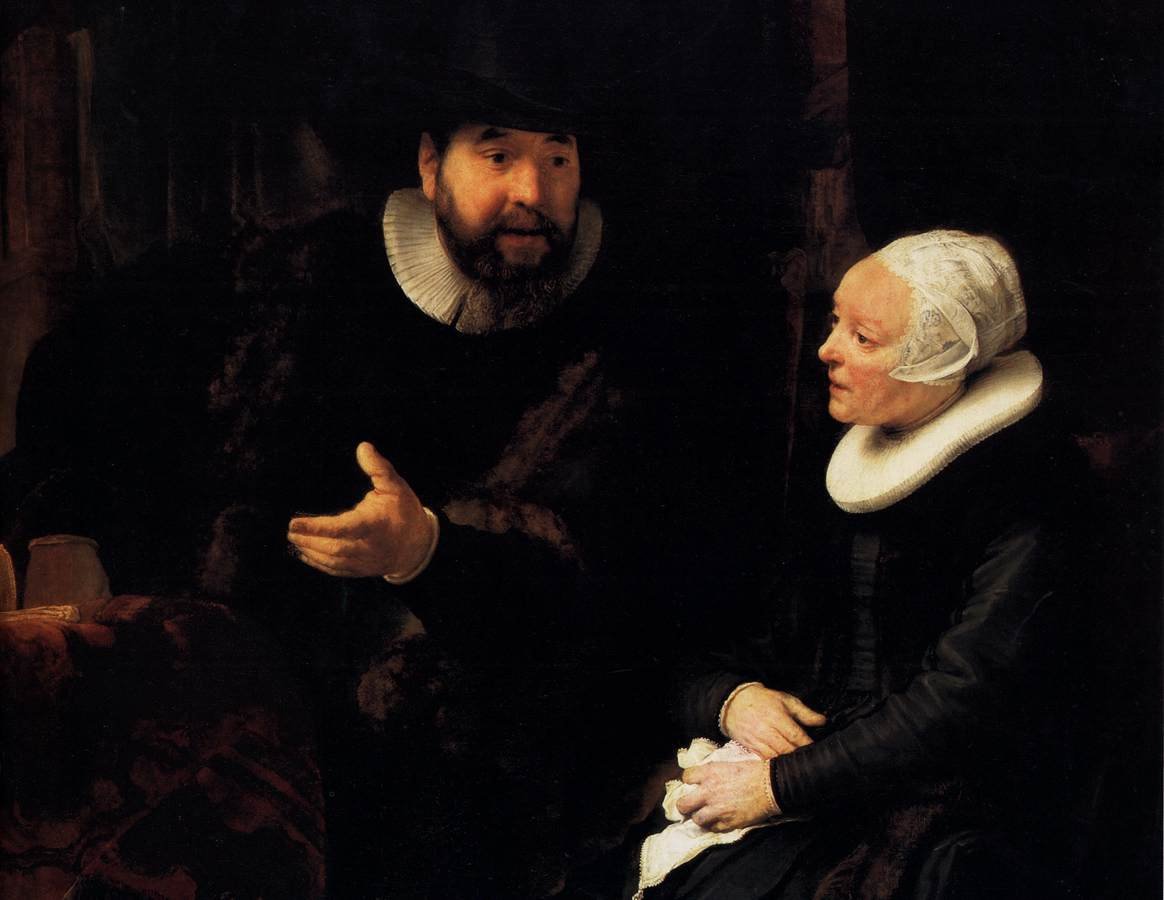 The Mennonite Minister Cornelis Claesz by Rembrandt van Rijn