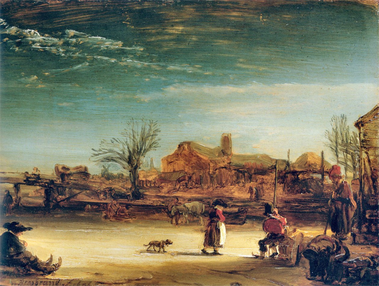 Winter Landscape by Rembrandt van Rijn
