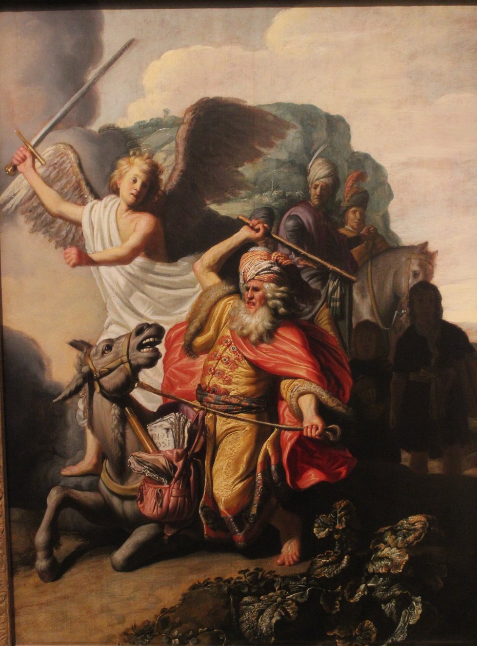 Balaam and the Ass by Rembrandt