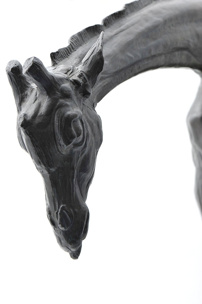 Large Giraffe with Lowered Head, modeled 1909-10, cast before 1913 by Rembrandt Bugatti