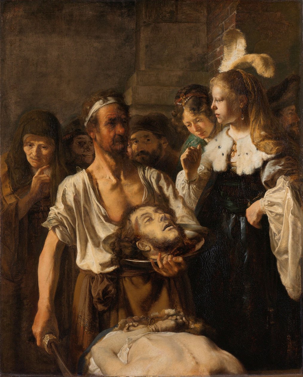 Salome receives the head of John the Baptist by Rembrandt Harmensz. van Rijn (circle of)