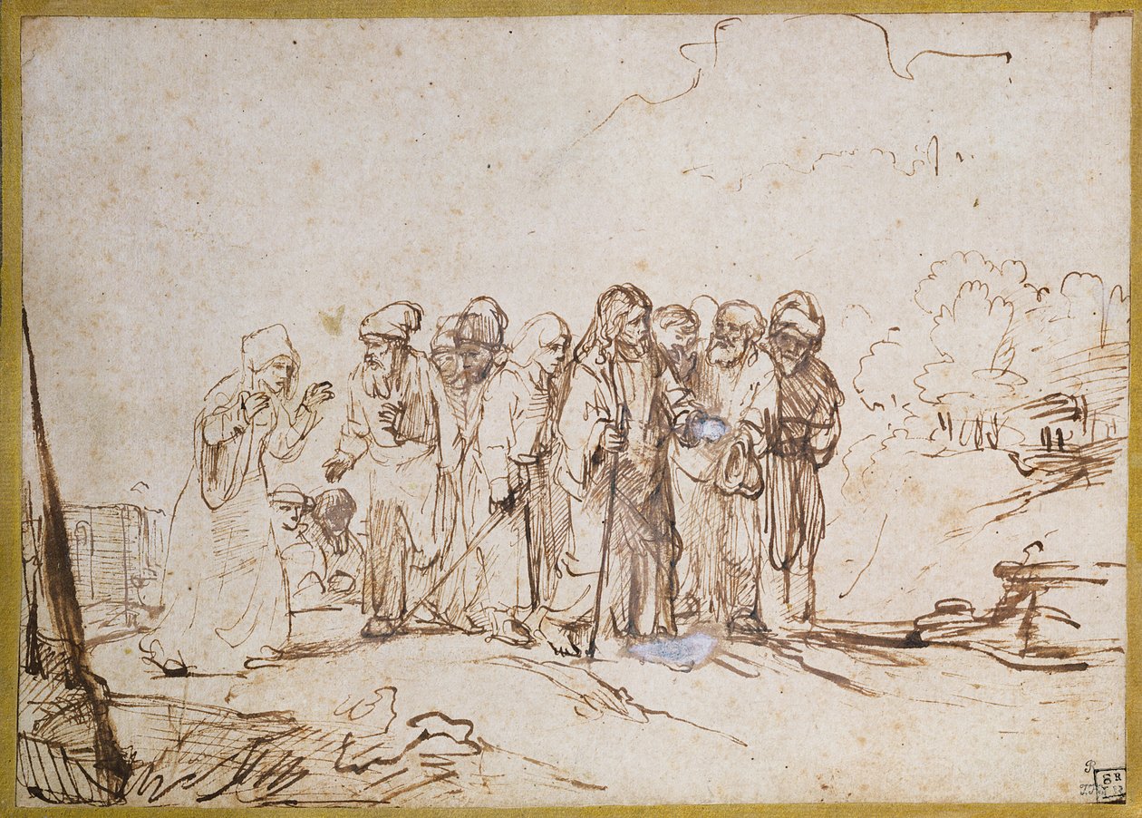 Christ and the Canaanite Woman by Rembrandt van Rijn