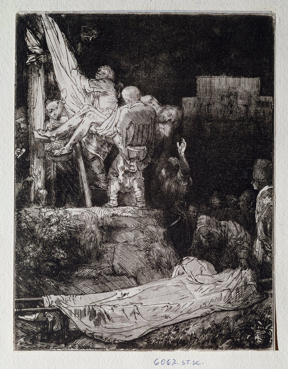 Drawing Deposition by Rembrandt by Rembrandt van Rijn