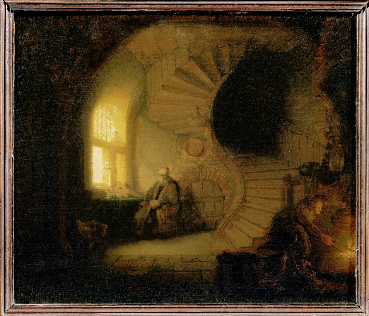 Meditating Philosopher by Rembrandt Harmensz. van Rijn