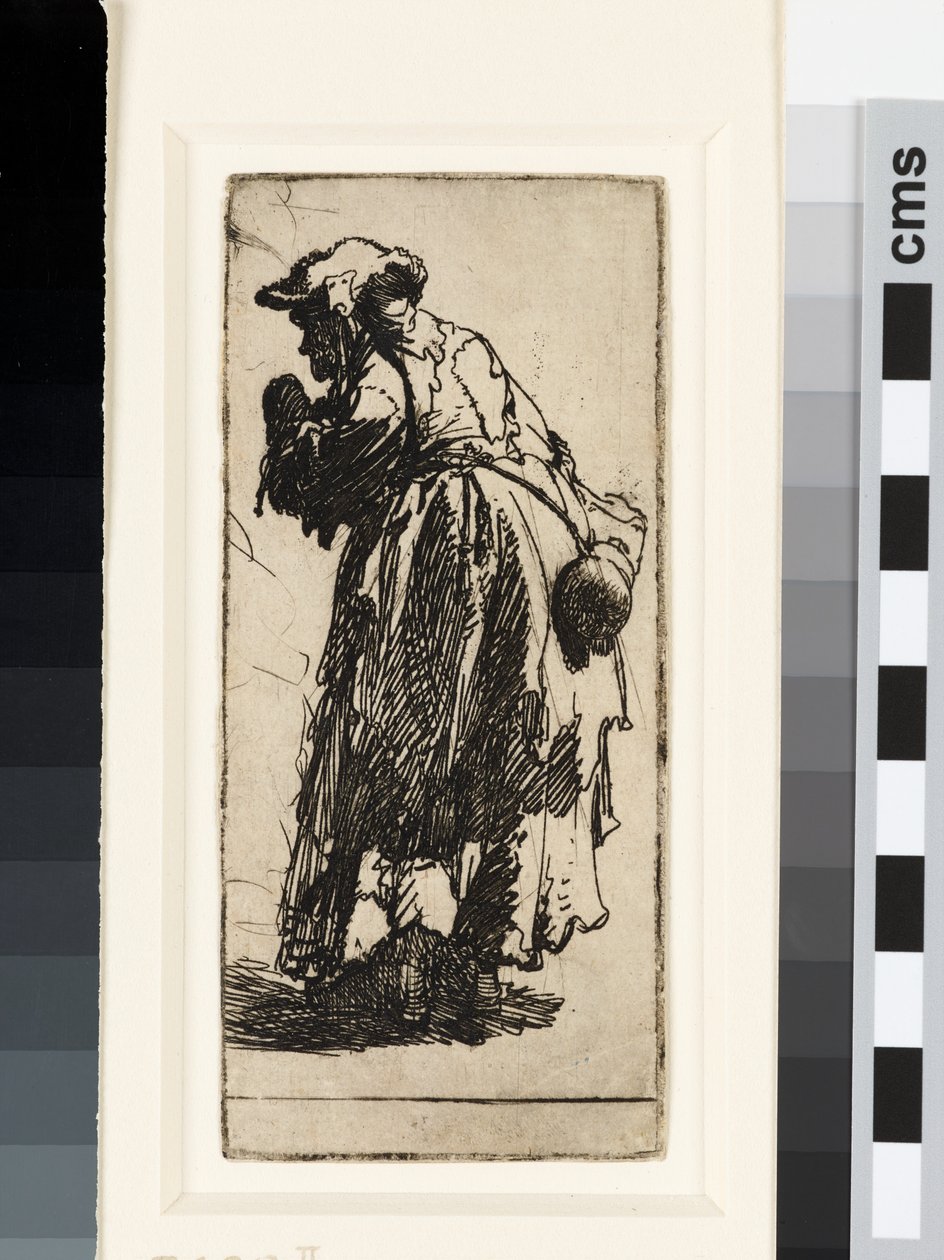 Old beggar woman with a gourd by Rembrandt van Rijn