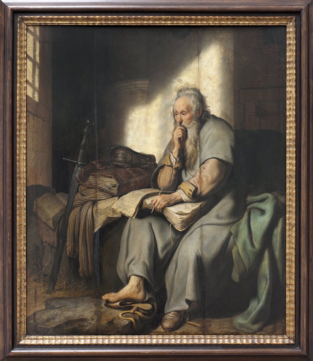 Saint Paul in prison by Rembrandt van Rijn