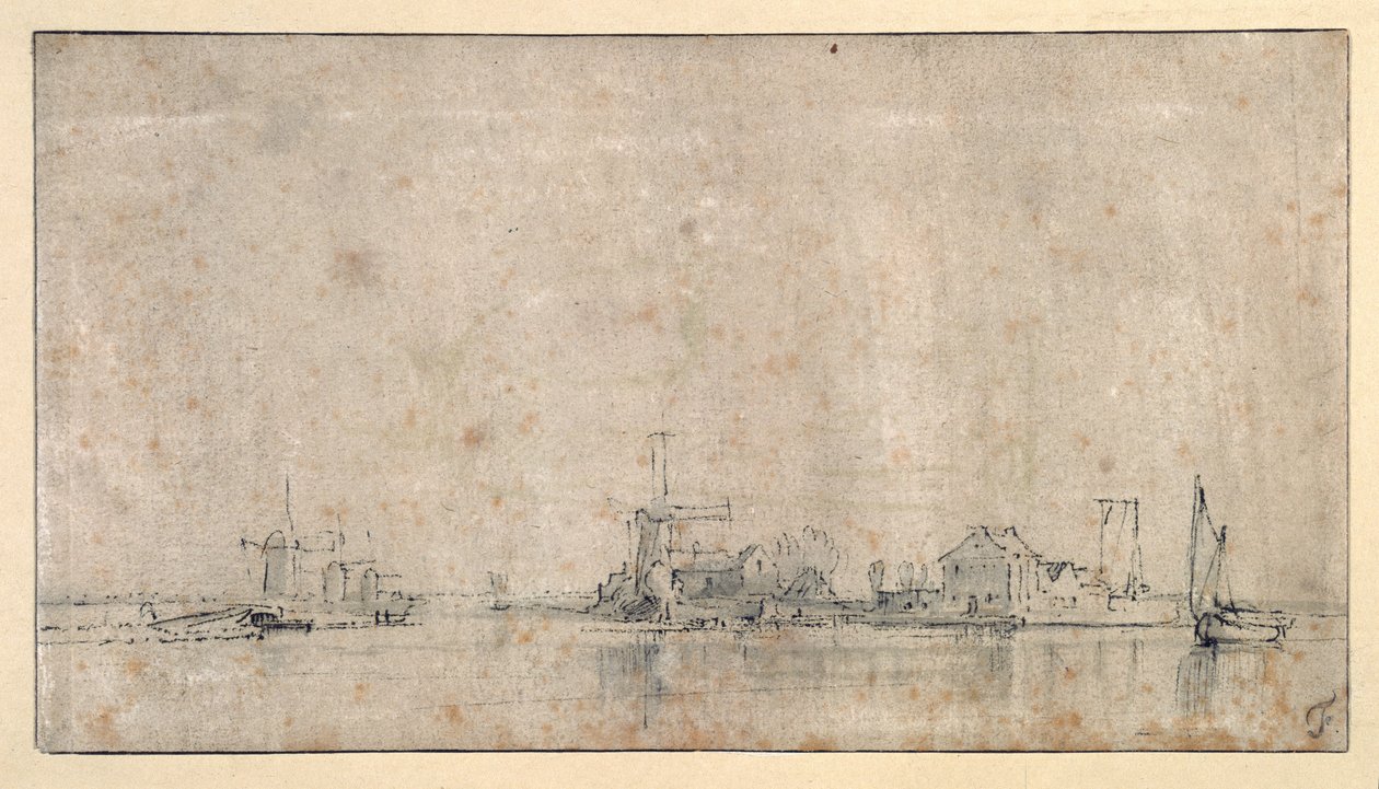 The Amstel at the Omval, c.1650-53 by Rembrandt Harmensz. van Rijn