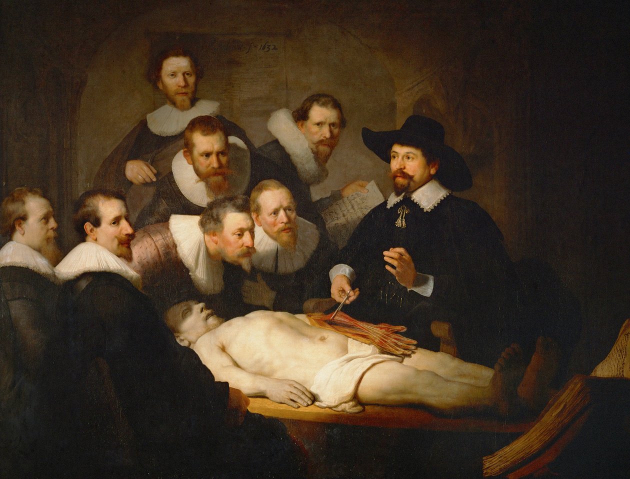 The Anatomy of Dr by Rembrandt Harmensz. van Rijn