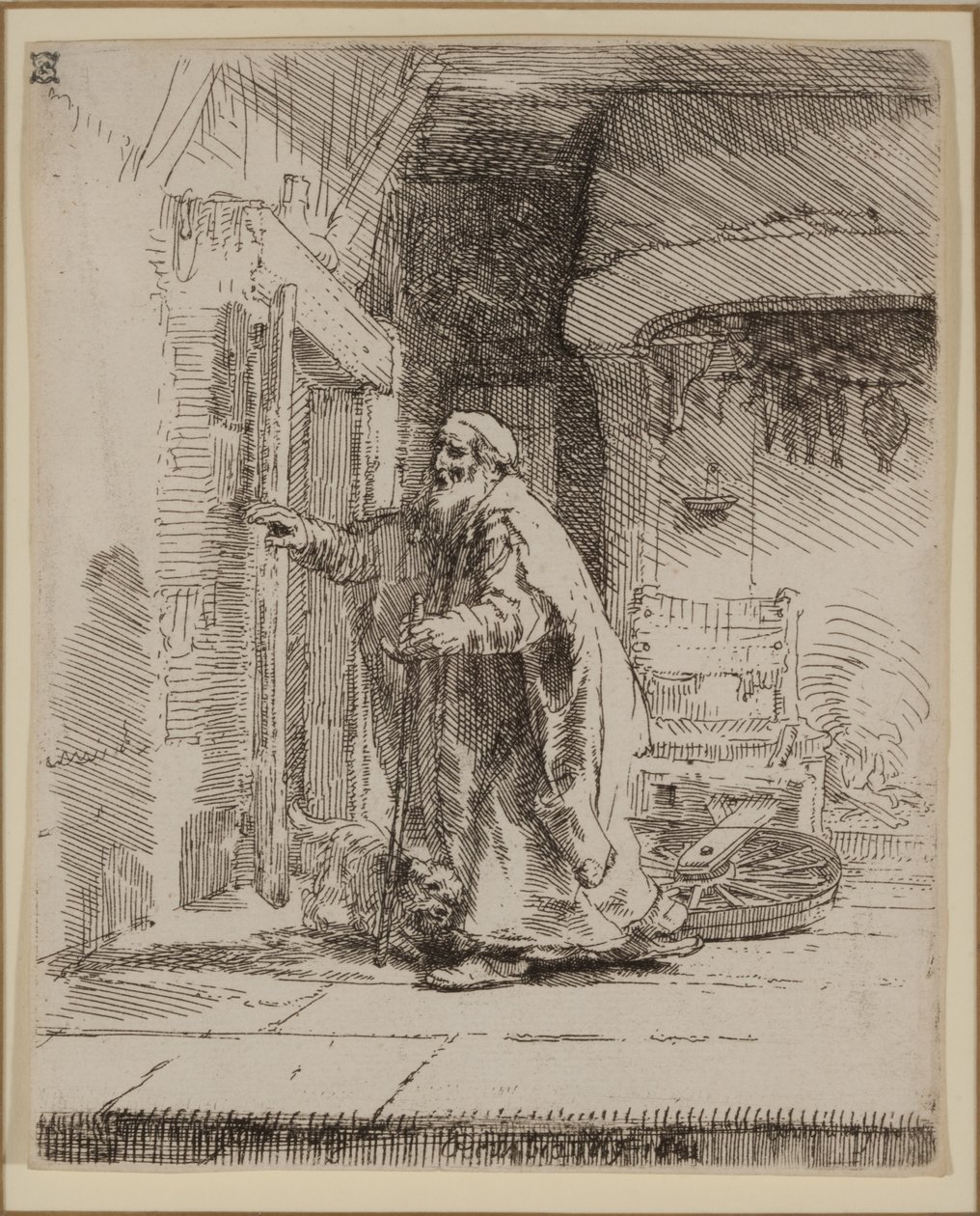 The Blindness of Tobit: The Larger Plate by Rembrandt van Rijn