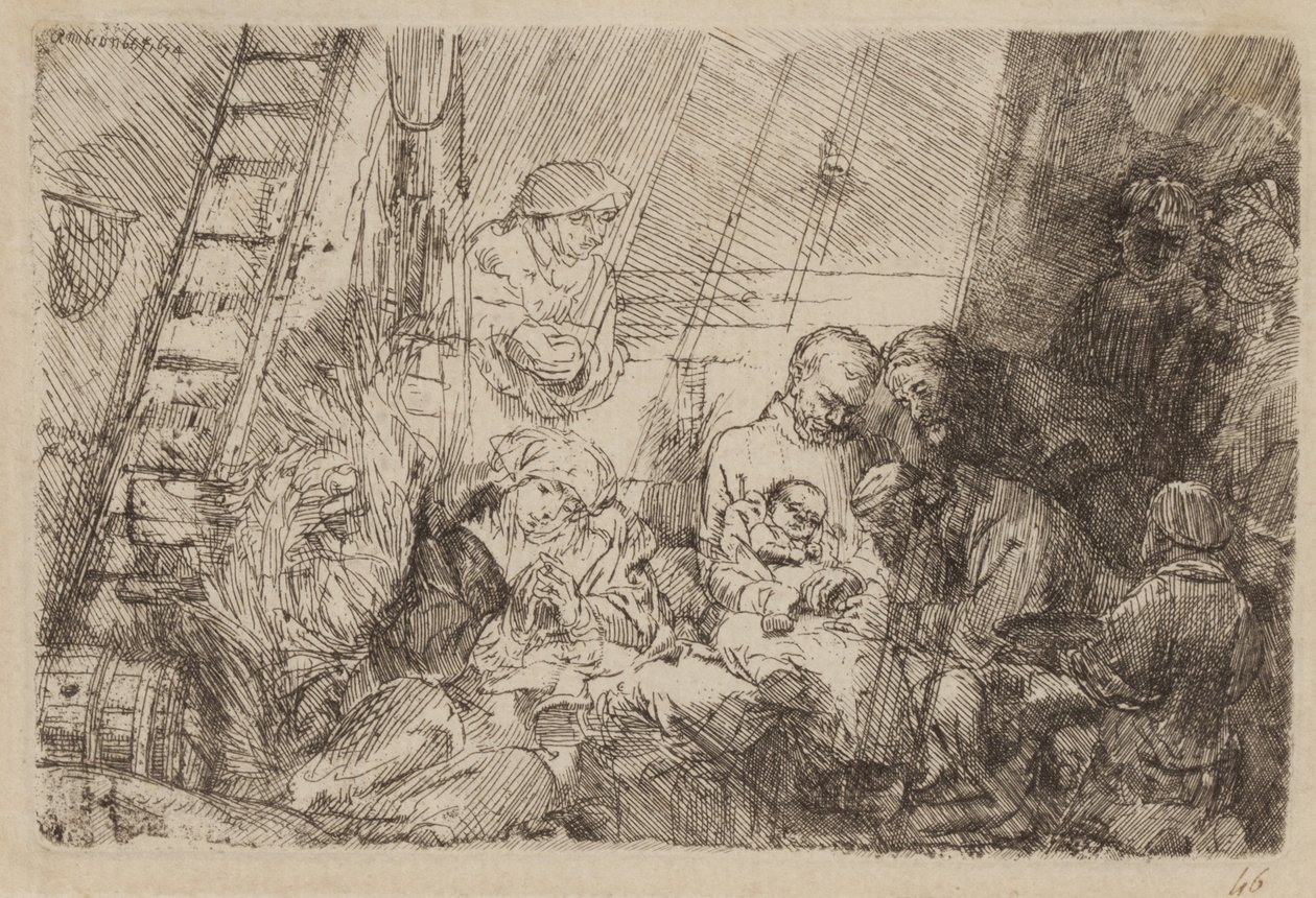 The Circumcision in the Stable by Rembrandt van Rijn