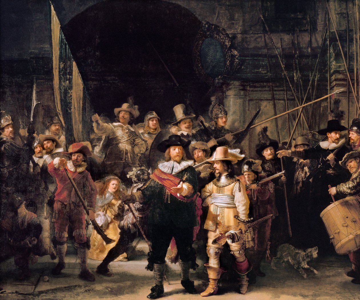 The Nightwatch by Rembrandt Harmensz. van Rijn