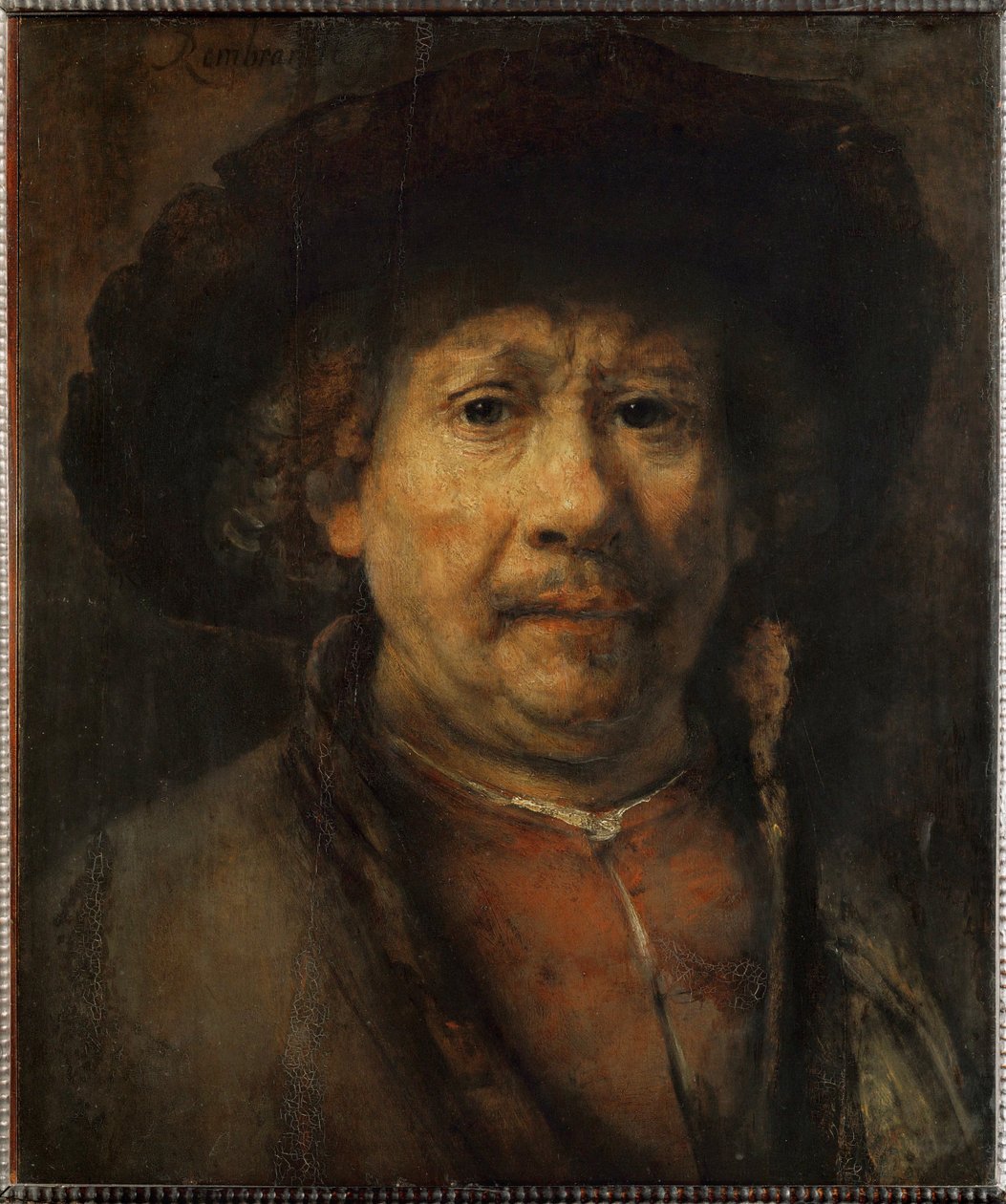 The Small Self-Portrait by Rembrandt Harmensz. van Rijn