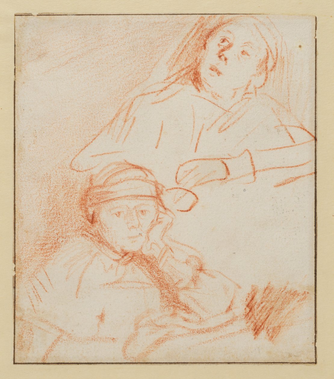 Two Studies of Saskia by Rembrandt van Rijn