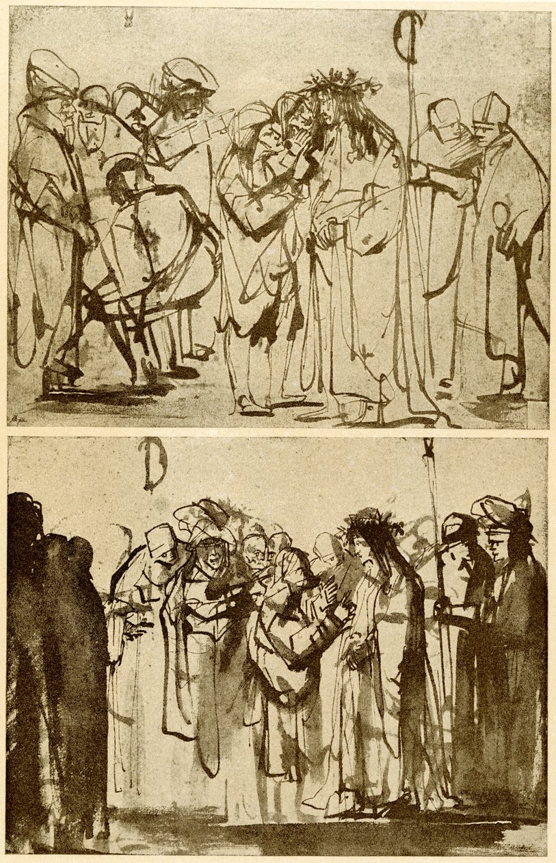 Mocking of Christ by Rembrandt van Rijn