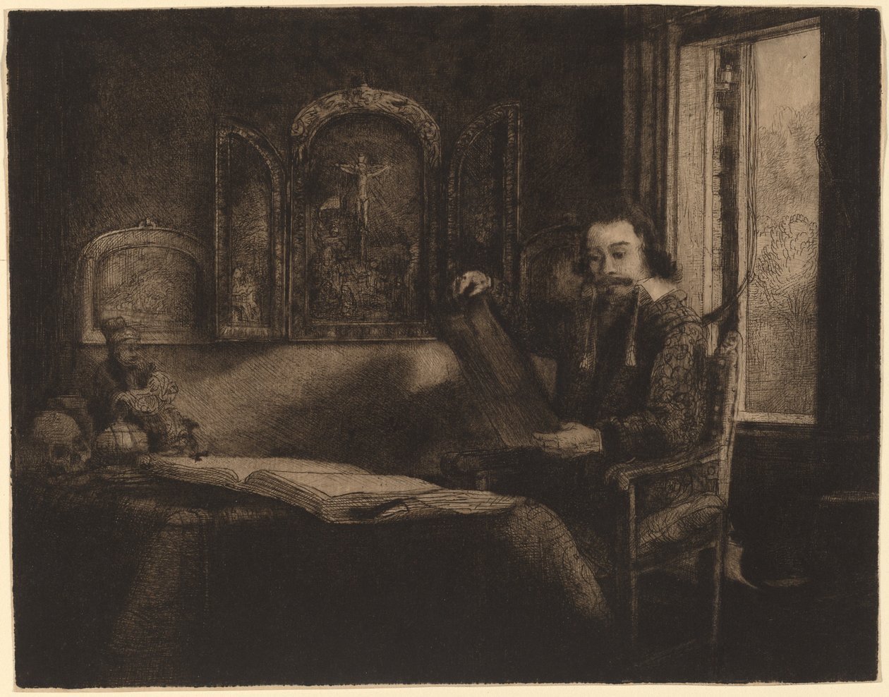 Abraham Francen by Rembrandt van Rijn