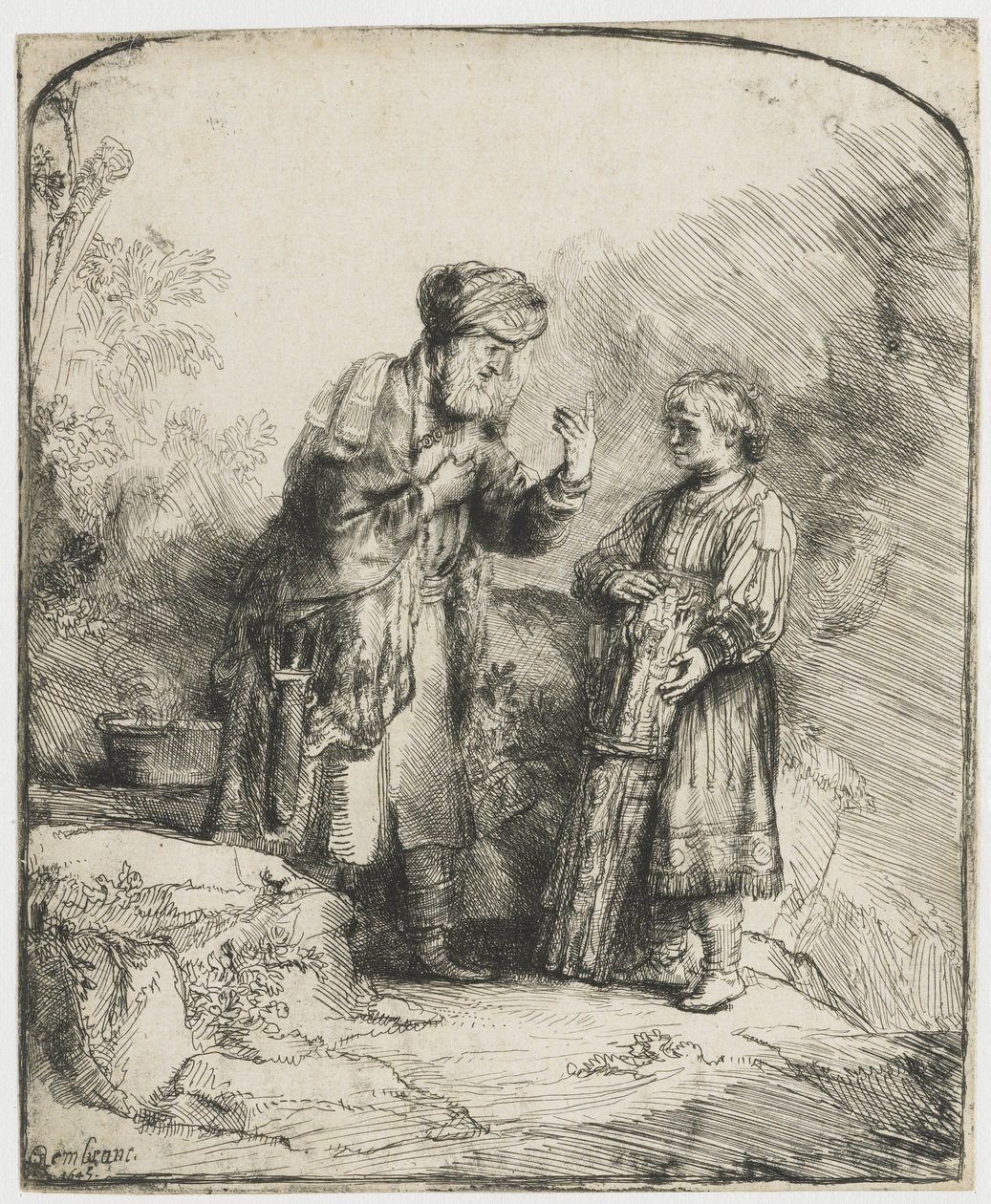 Abraham and Isaac by Rembrandt van Rijn