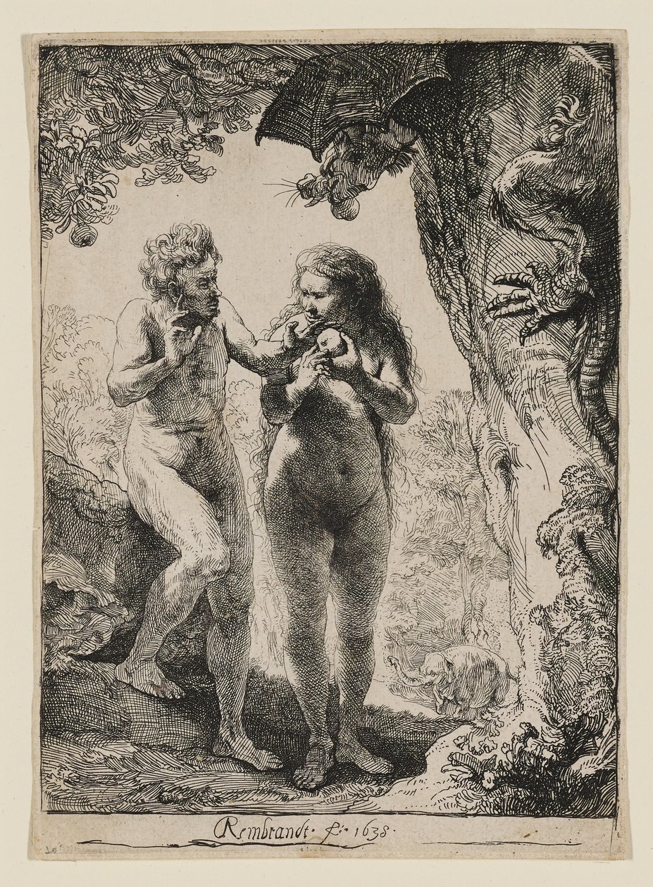 Adam and Eve by Rembrandt van Rijn