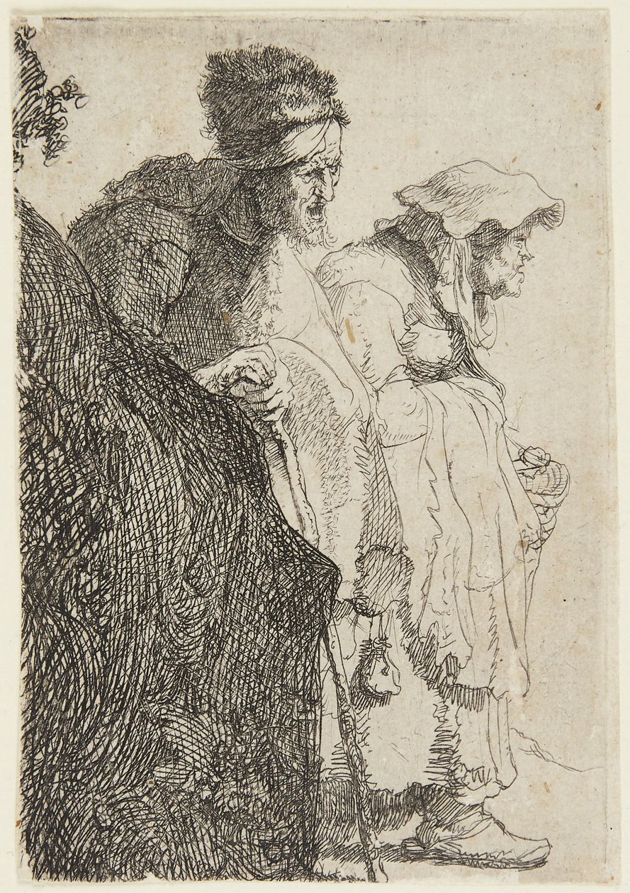 Beggar Man and Beggar Woman by Rembrandt van Rijn