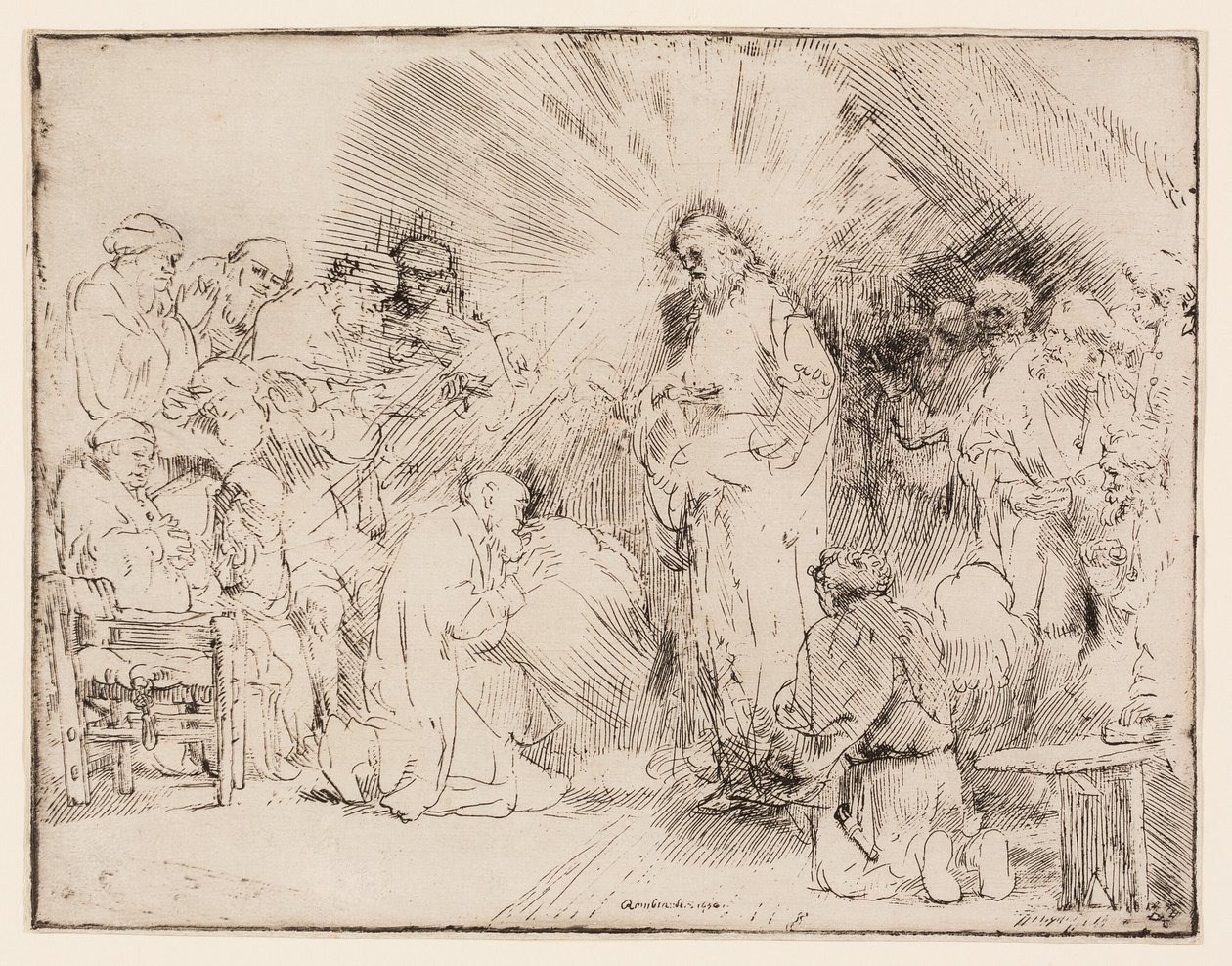 Christ Appearing to the Apostles by Rembrandt van Rijn