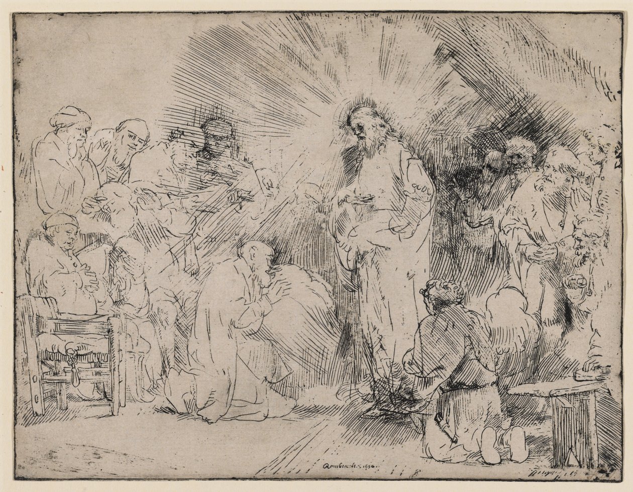 Christ Appearing to the Apostles by Rembrandt van Rijn