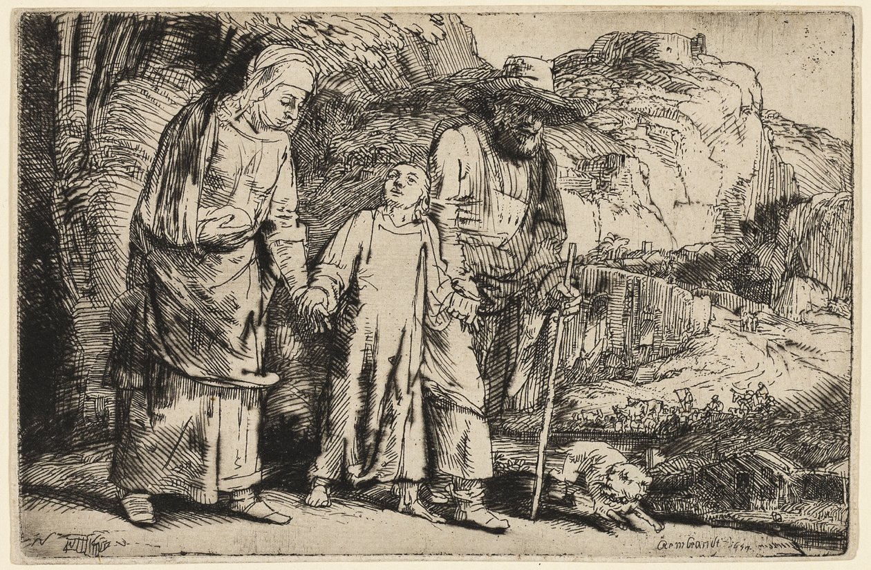 Christ Returning from the Temple with His Parents by Rembrandt van Rijn