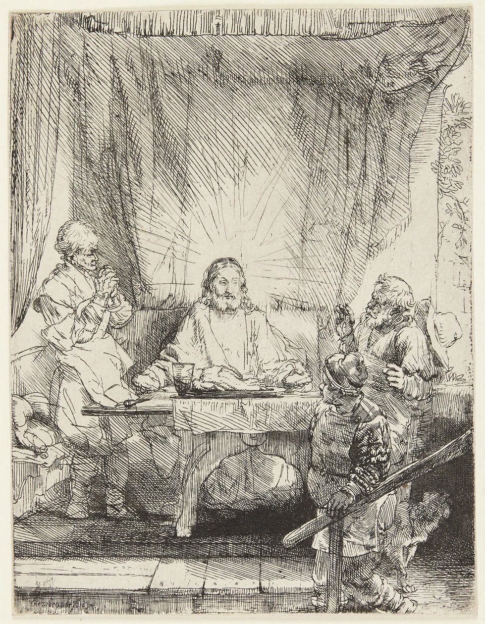 Christ at Emmaus by Rembrandt van Rijn