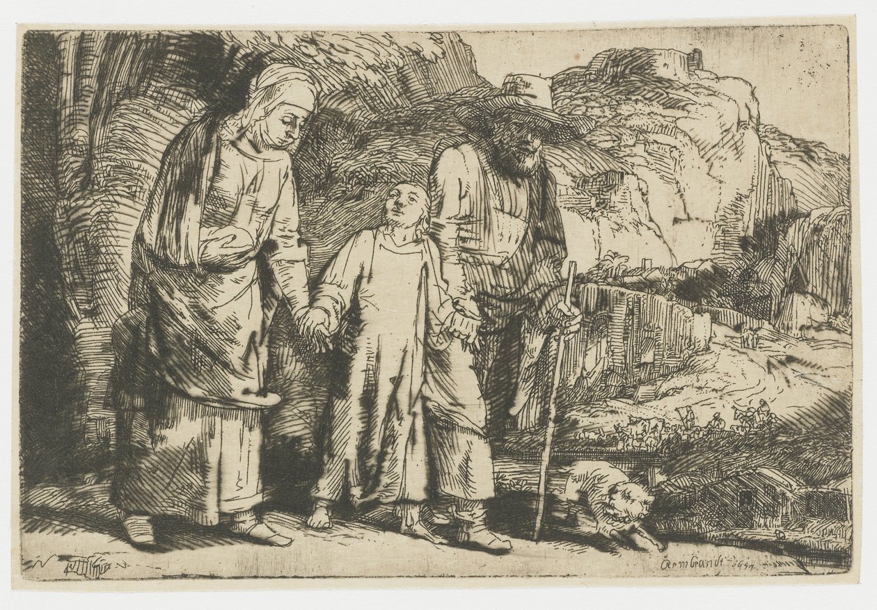 Christ Returning from the Temple with His Parents by Rembrandt van Rijn