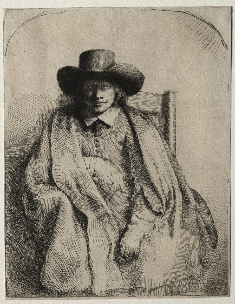 Clement de Jonghe, Printseller, 1651 by Rembrandt van Rijn